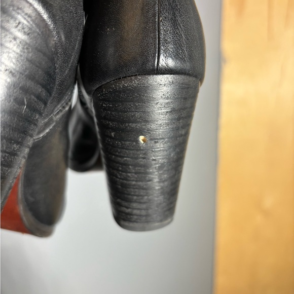 Rag & Bone Margot Black Leather Size Zip Booties Size EU 35 - Picture 5 of 6